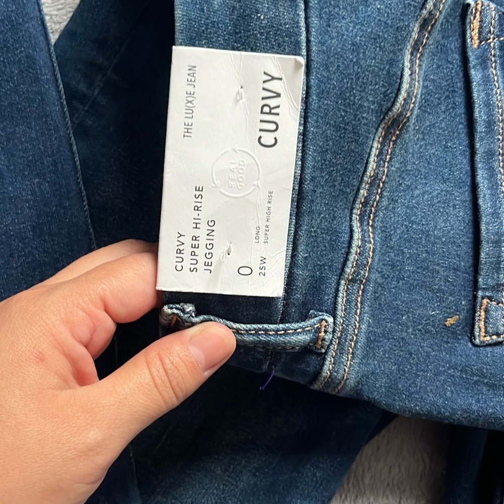 American Eagle Outfitters indigo colors  Skinny Jeans Sleek Fit, high rise